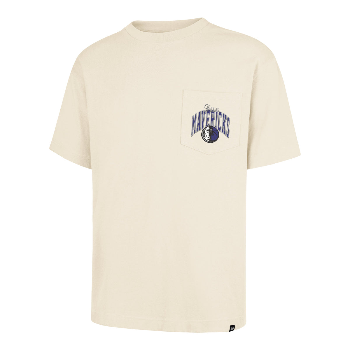 DALLAS MAVERICKS BACK DOOR POCKET '47 FOUNDATION TEE CREAM