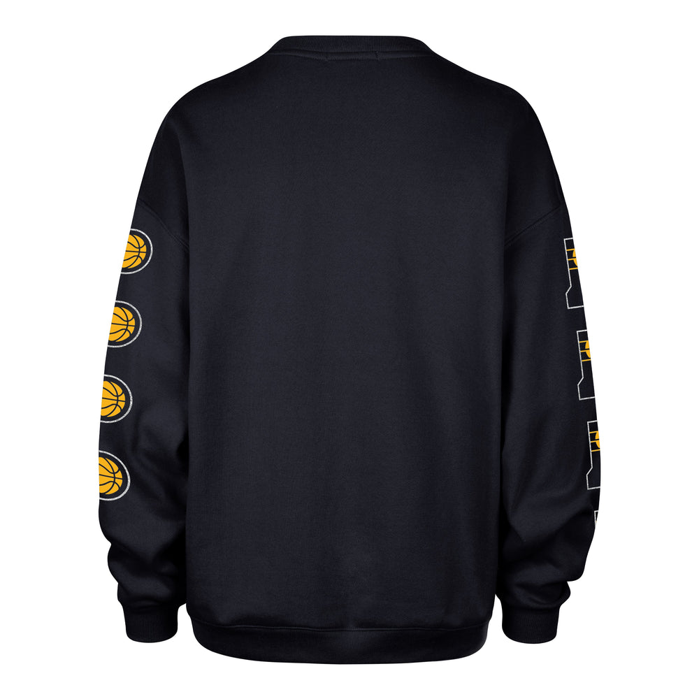 INDIANA PACERS GO BIG '47 OVERSIZED CREW WOMENS FALL NAVY
