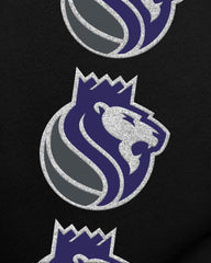 SACRAMENTO KINGS GO BIG '47 OVERSIZED CREW WOMENS JET BLACK