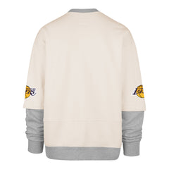 LOS ANGELES LAKERS TRIFECTA '47 DOUBLE LAYERED SNAP CREW CREAM