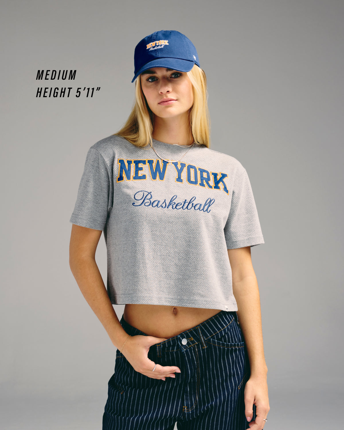 LOS ANGELES LAKERS PIVOT DROP NEEDLE '47 CITY TEE WOMENS SLATE GREY