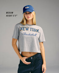 PHOENIX SUNS PIVOT DROP NEEDLE '47 CITY TEE WOMENS SLATE GREY