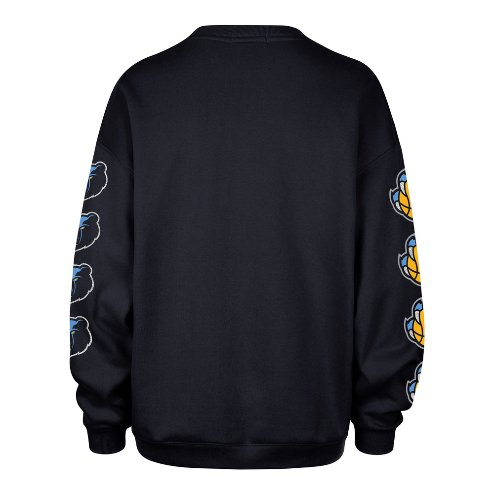 MEMPHIS GRIZZLIES GO BIG '47 OVERSIZED CREW WOMENS FALL NAVY
