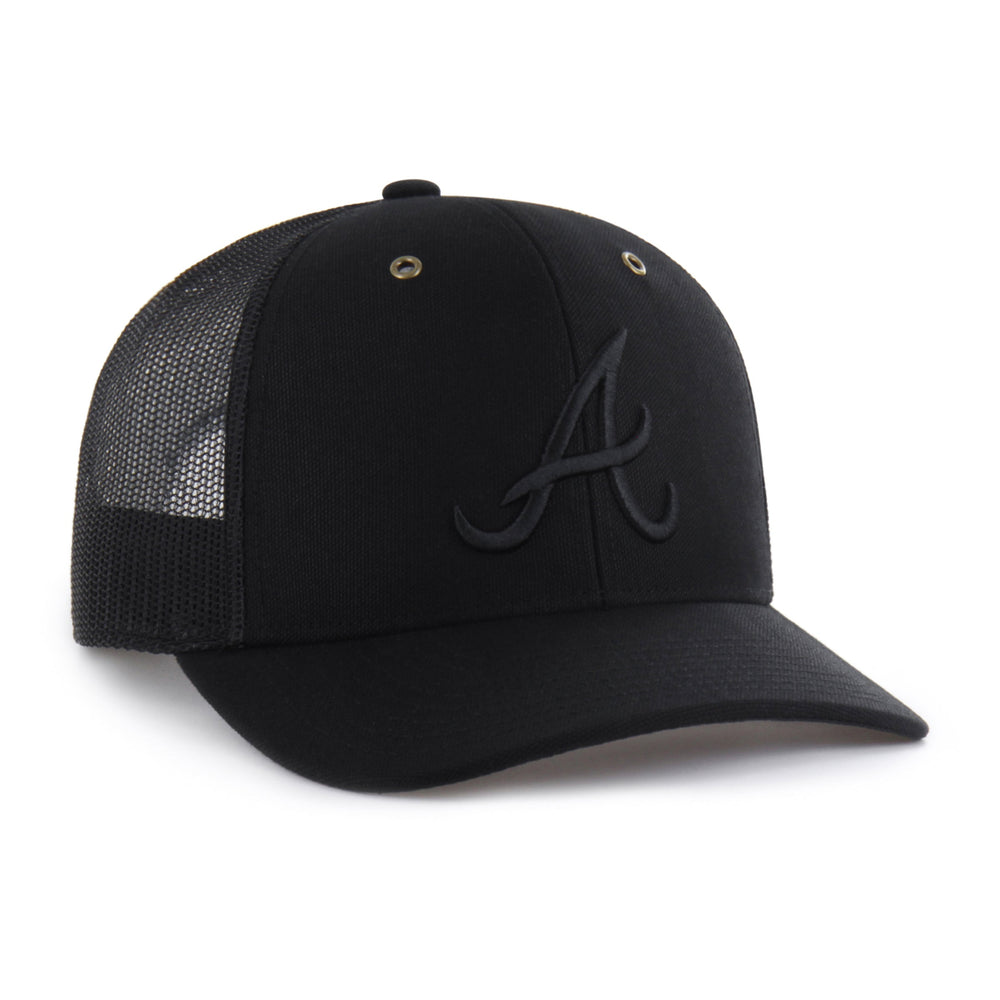 ATLANTA BRAVES CARHARTT '47 TRUCKER BLACK