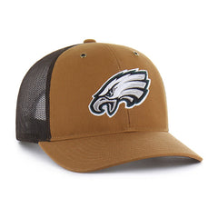 PHILADELPHIA EAGLES CARHARTT '47 TRUCKER RF RELAXED FIT BROWN