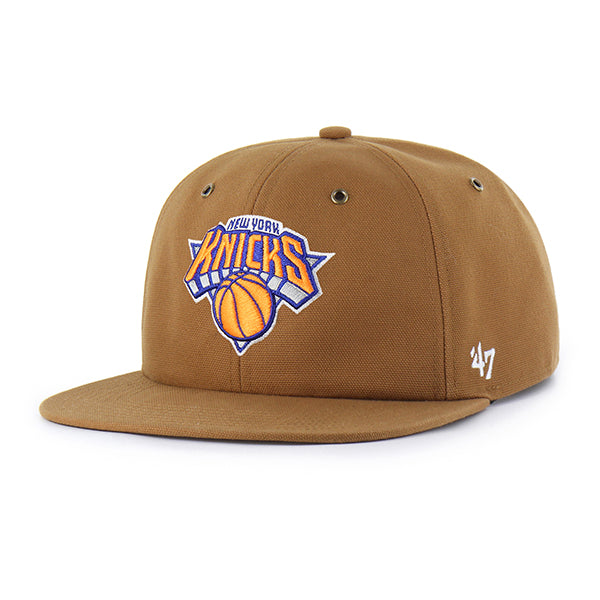 NEW YORK KNICKS CARHARTT '47 CAPTAIN RL RELAXED FIT BROWN