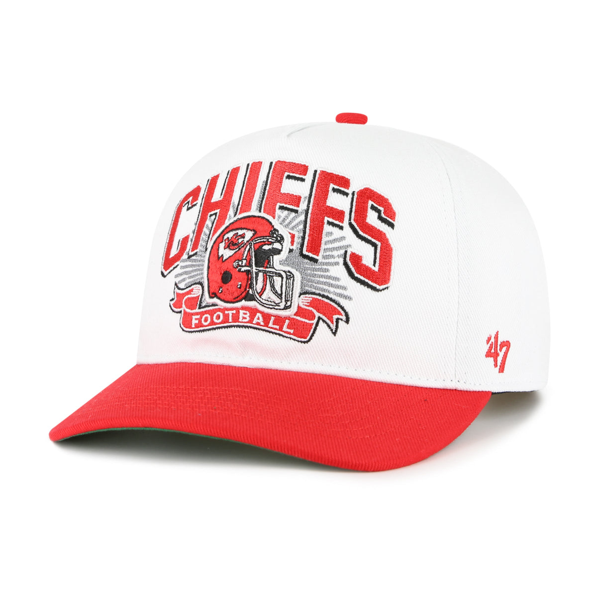 KANSAS CITY CHIEFS PRIME PLAY '47 HITCH RF RELAXED FIT YOUTH WHITE