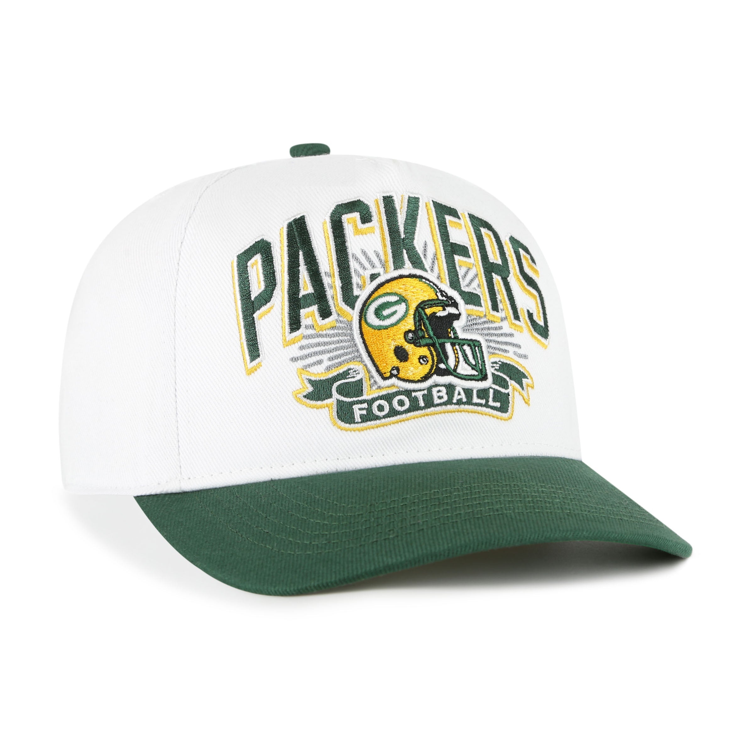 GREEN BAY PACKERS HISTORIC PRIME PLAY '47 HITCH RF RELAXED FIT WHITE