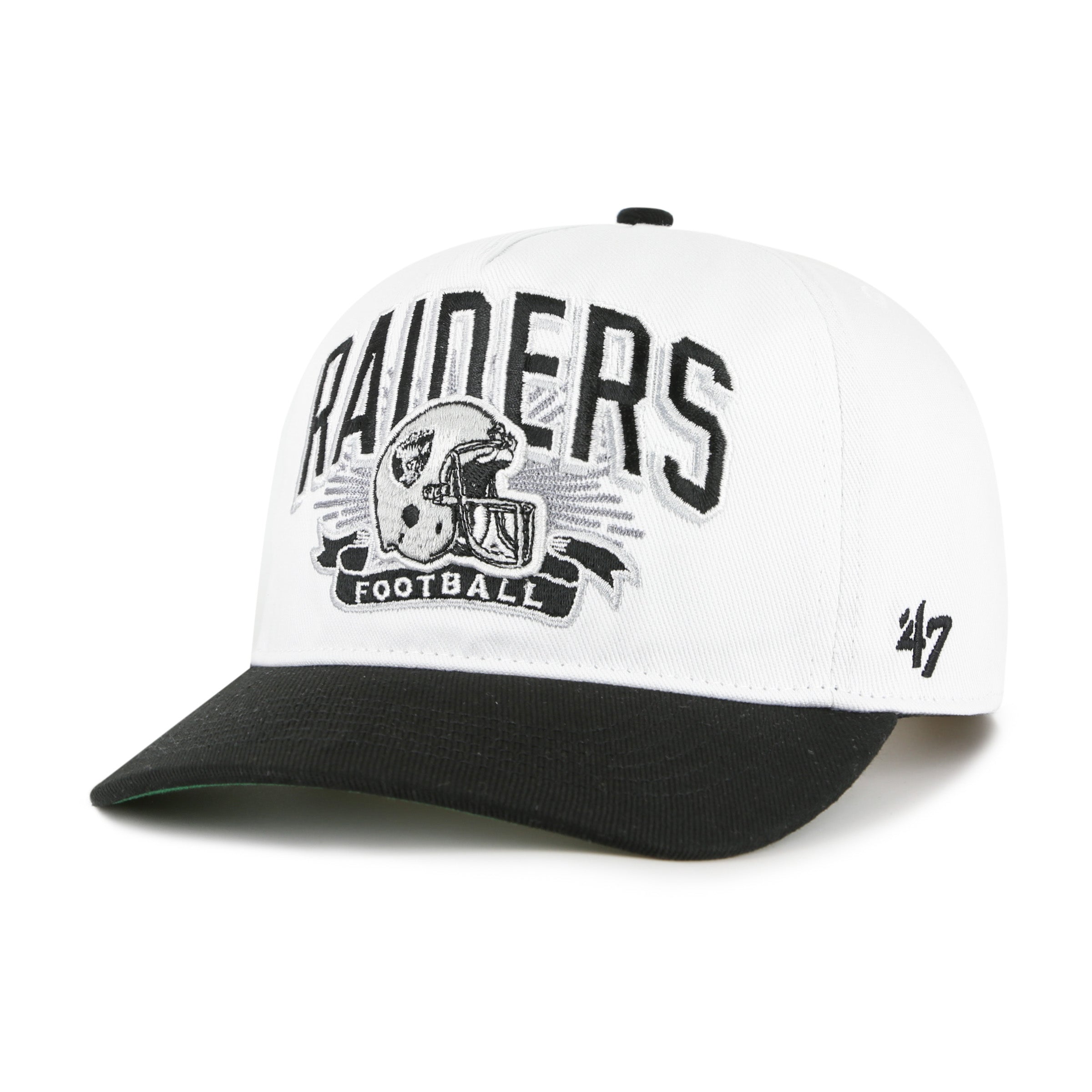 LAS VEGAS RAIDERS HISTORIC PRIME PLAY '47 HITCH RF RELAXED FIT YOUTH WHITE