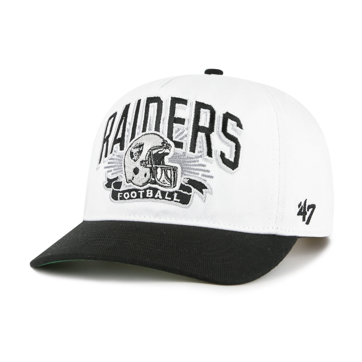 LAS VEGAS RAIDERS HISTORIC PRIME PLAY '47 HITCH RF RELAXED FIT YOUTH WHITE