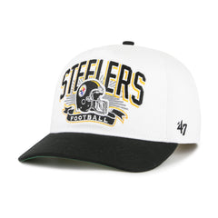 PITTSBURGH STEELERS HISTORIC PRIME PLAY '47 HITCH RF RELAXED FIT WHITE