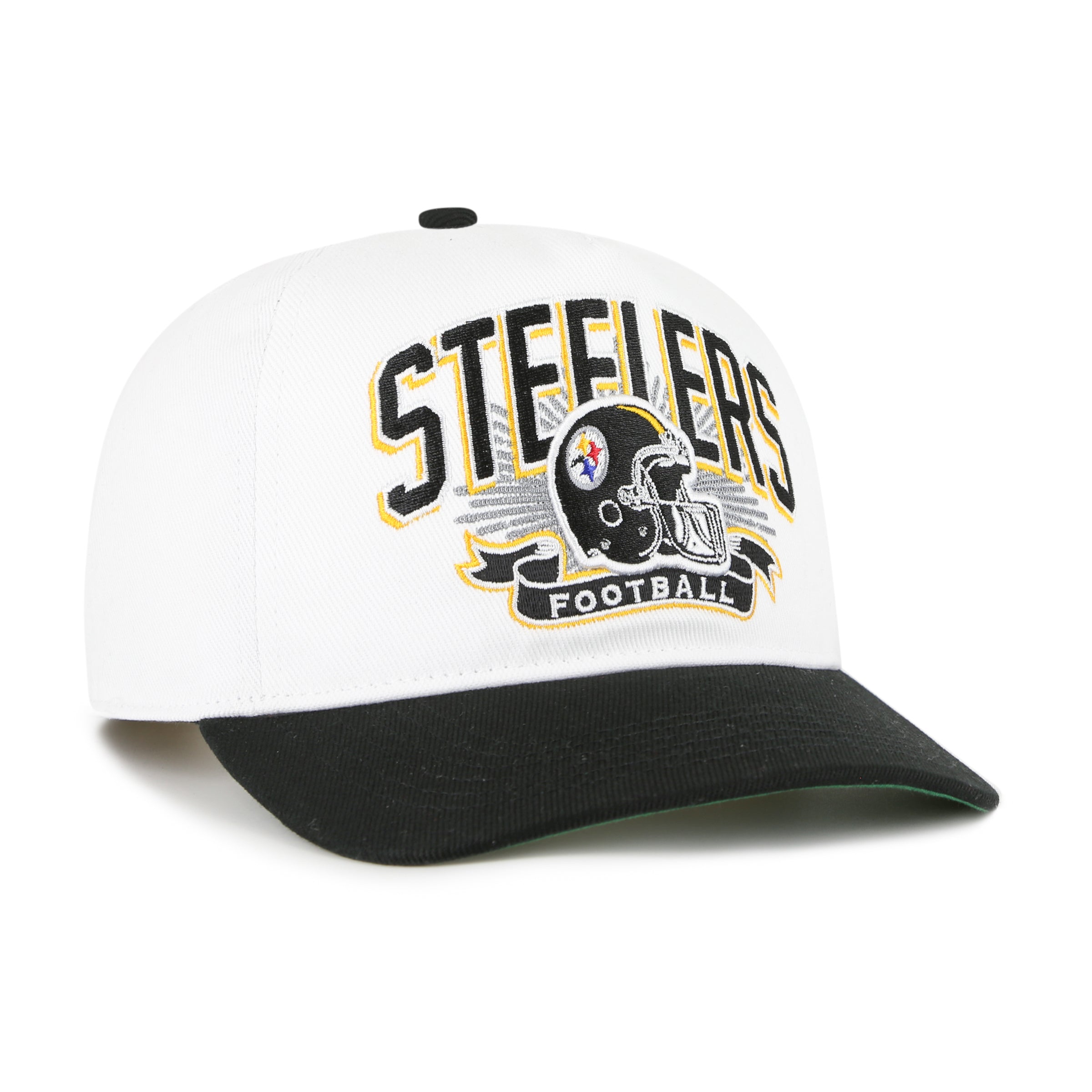 PITTSBURGH STEELERS HISTORIC PRIME PLAY '47 HITCH RF RELAXED FIT WHITE
