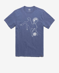 INDIANAPOLIS COLTS HISTORIC GRIT VINTAGE '47 SCRUM TEE BLEACHER BLUE