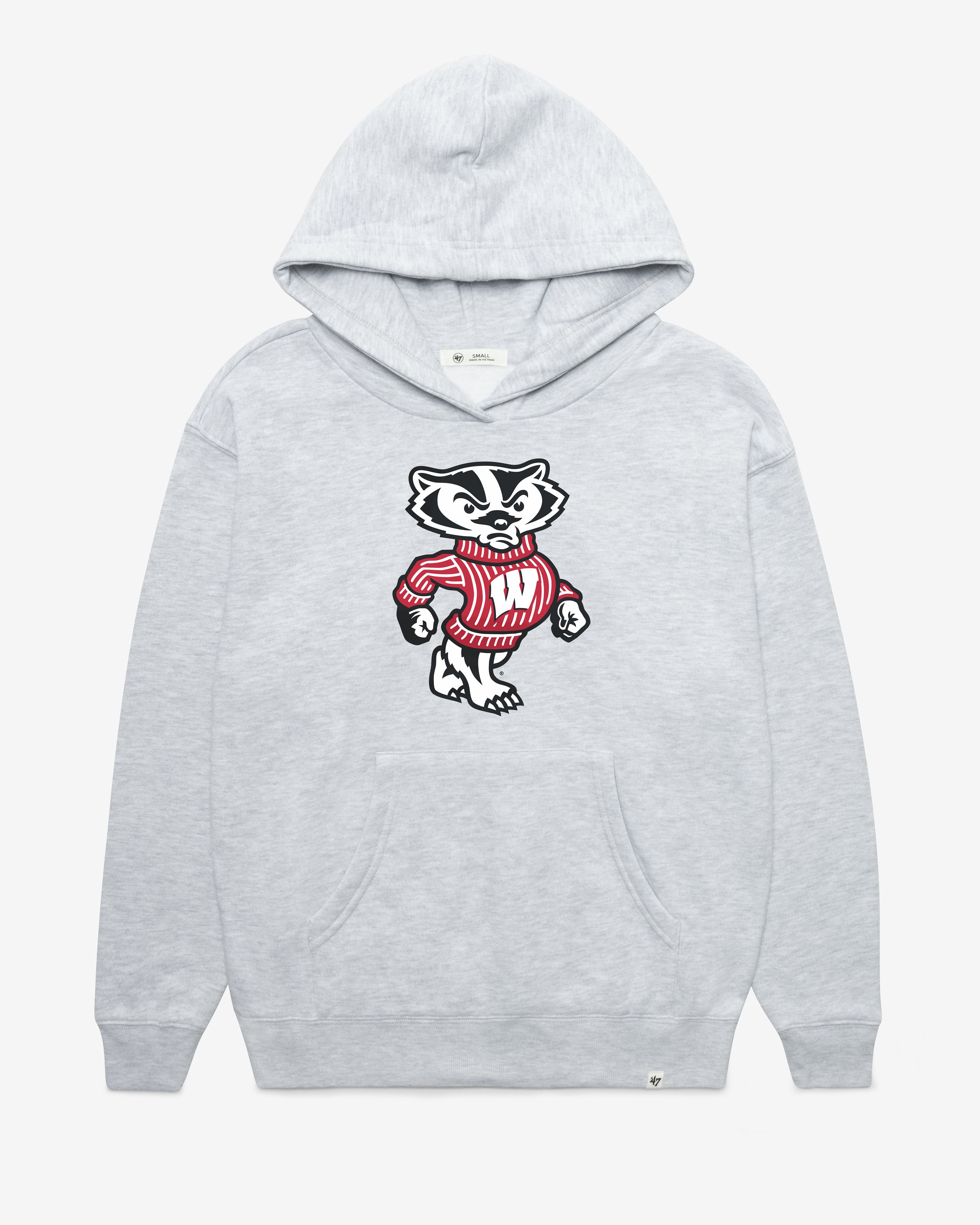 WISCONSIN BADGERS IMPRINT '47 NAOMI HOOD WOMENS RELAY GREY