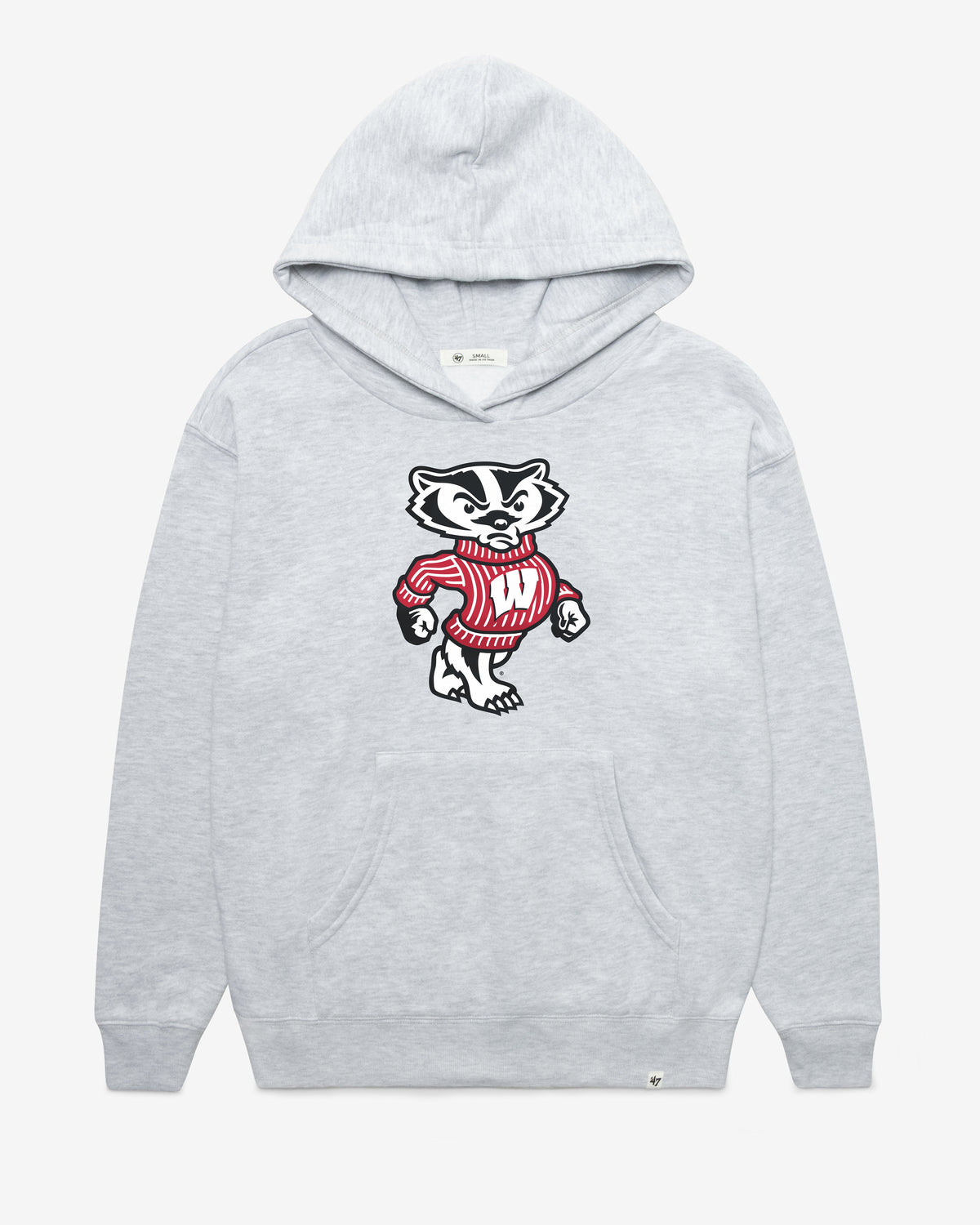 WISCONSIN BADGERS IMPRINT '47 NAOMI HOOD WOMENS RELAY GREY