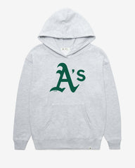 ATHLETICS BASEBALL IMPRINT '47 NAOMI HOOD WOMENS RELAY GREY