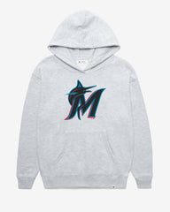 MIAMI MARLINS IMPRINT '47 NAOMI HOOD WOMENS RELAY GREY