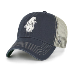 CHICAGO CUBS COOPERSTOWN TRAWLER '47 CLEAN UP VINTAGE NAVY