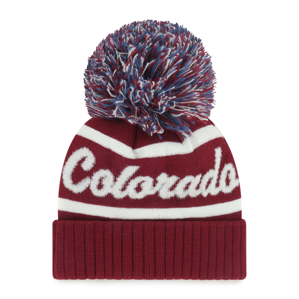 COLORADO AVALANCHE SPIRITED '47 CUFF KNIT CARDINAL