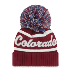 COLORADO AVALANCHE SPIRITED '47 CUFF KNIT CARDINAL