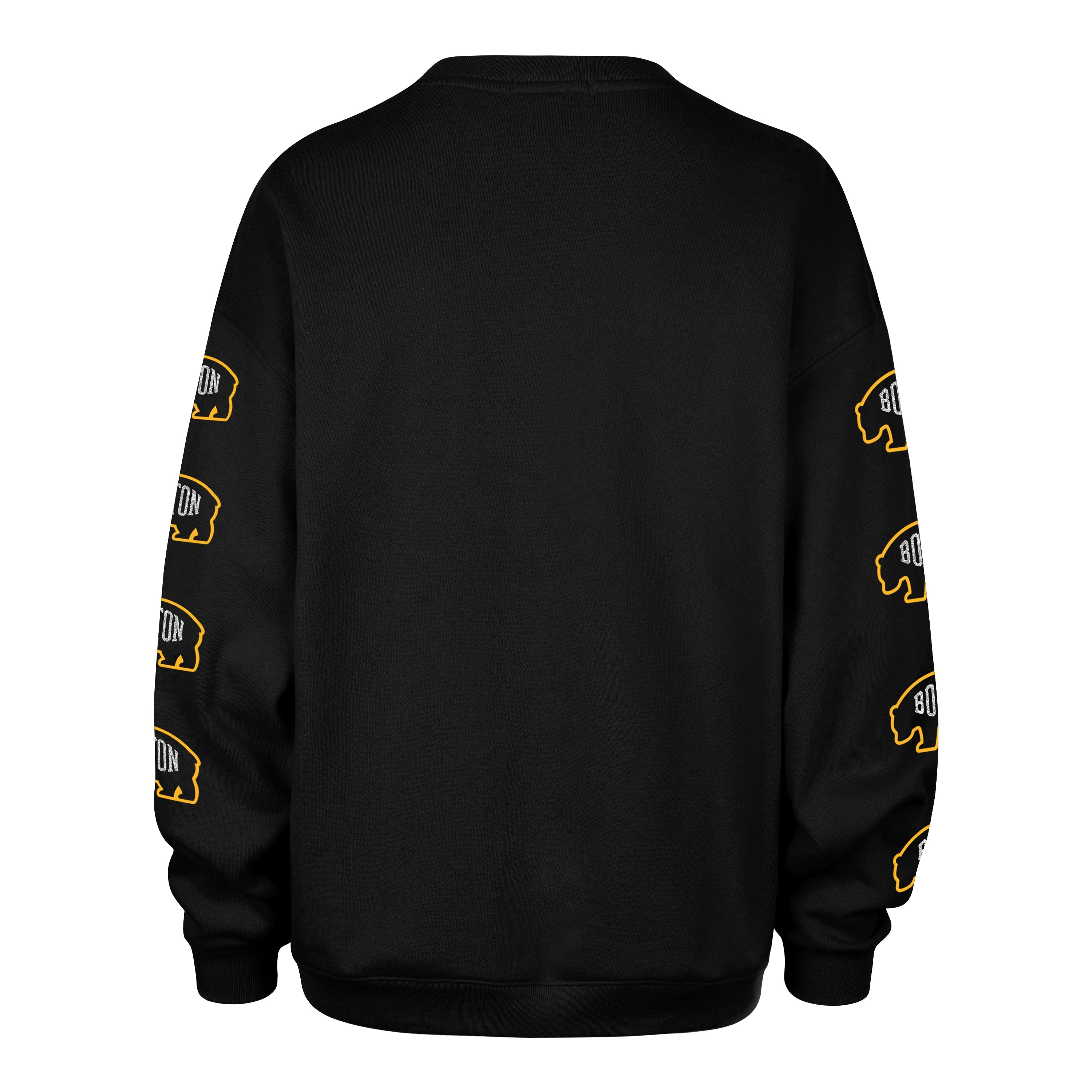 BOSTON BRUINS GO BIG '47 OVERSIZED CREW WOMENS JET BLACK