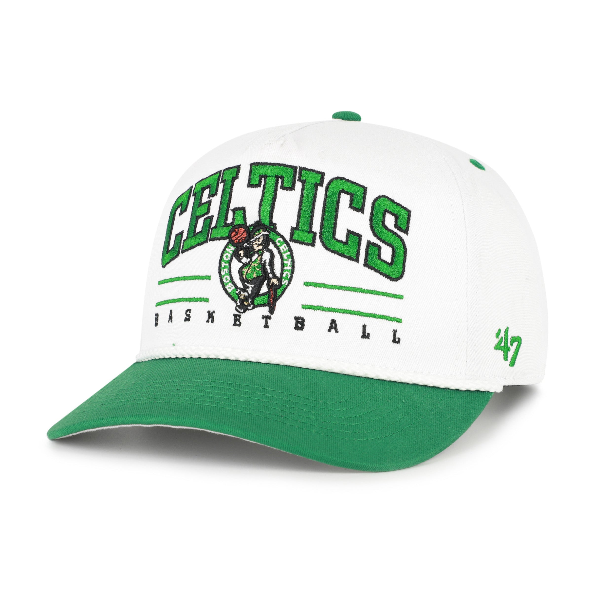 BOSTON CELTICS ROSCOE ROPE TWO TONE '47 HITCH WHITE