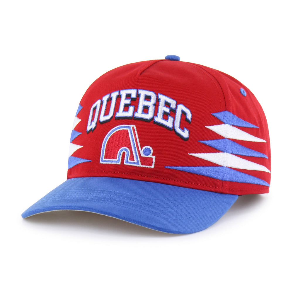 QUEBEC NORDIQUES VINTAGE DIAMOND CUT '47 HITCH RED