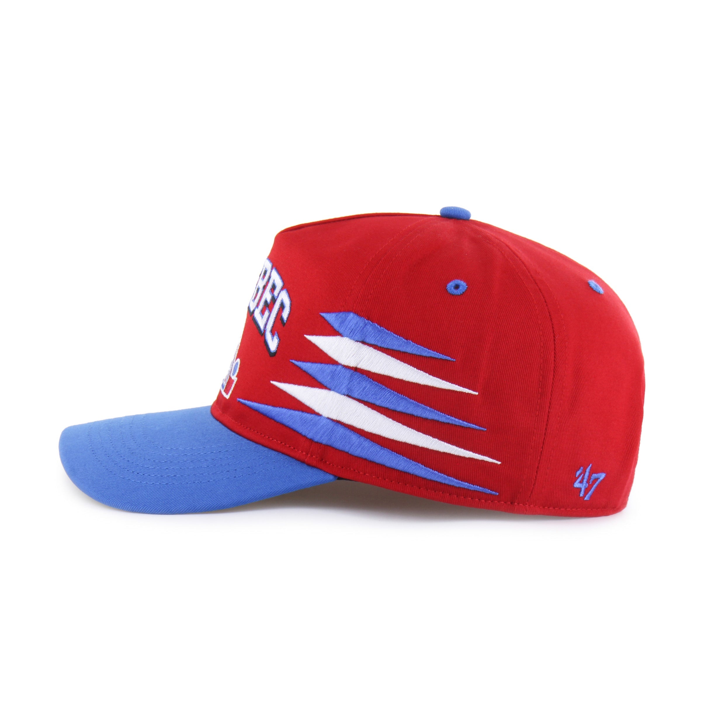 QUEBEC NORDIQUES VINTAGE DIAMOND CUT '47 HITCH RED