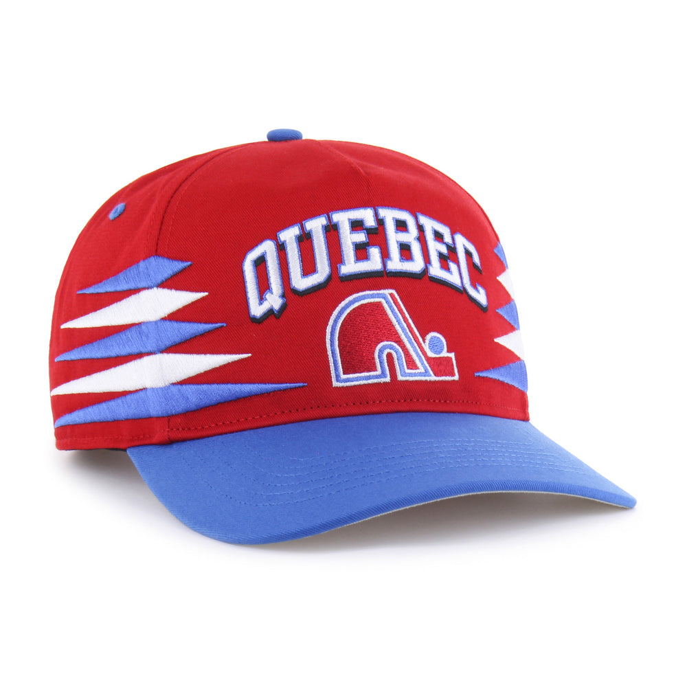 QUEBEC NORDIQUES VINTAGE DIAMOND CUT '47 HITCH RED