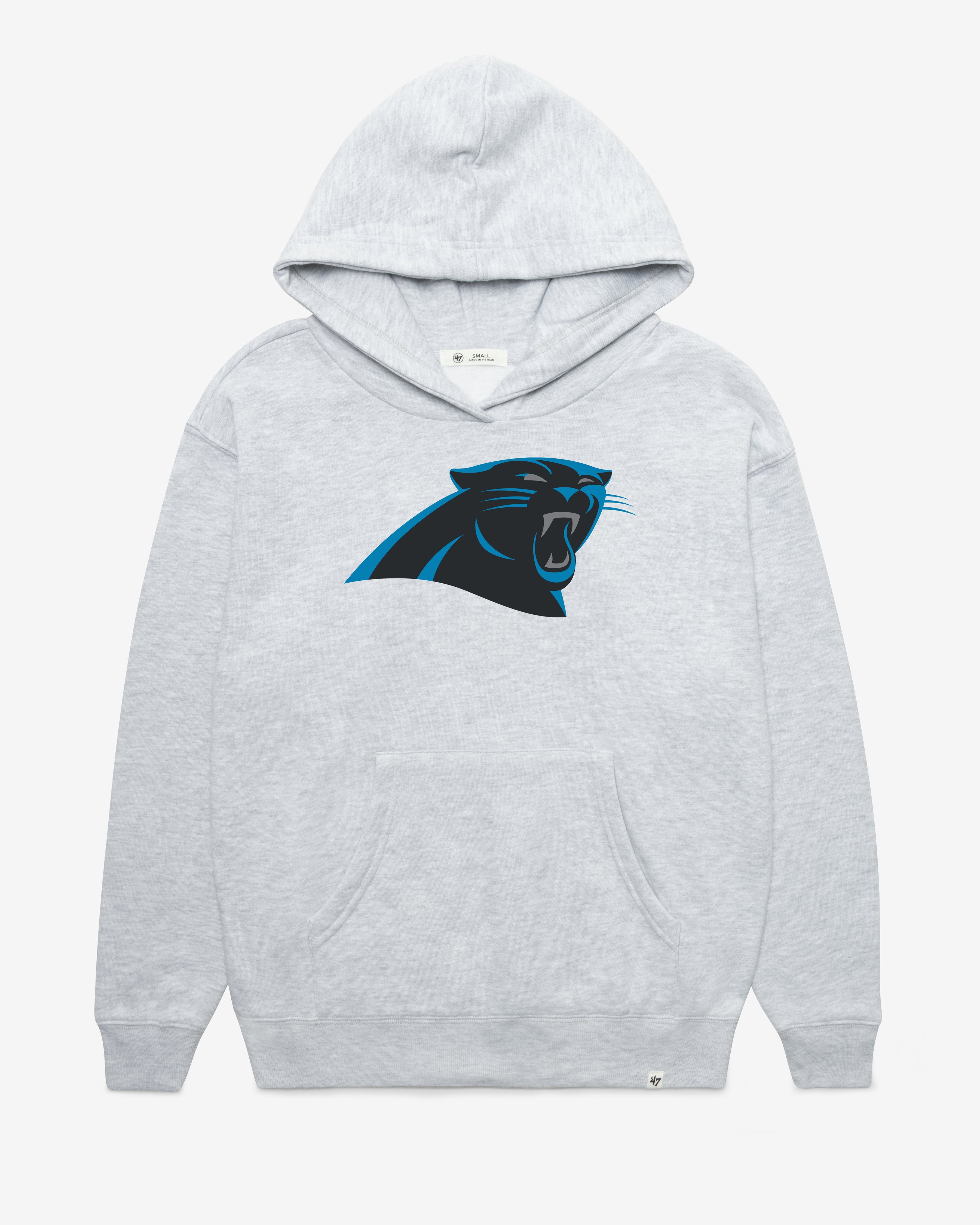CAROLINA PANTHERS IMPRINT '47 NAOMI HOOD WOMENS RELAY GREY