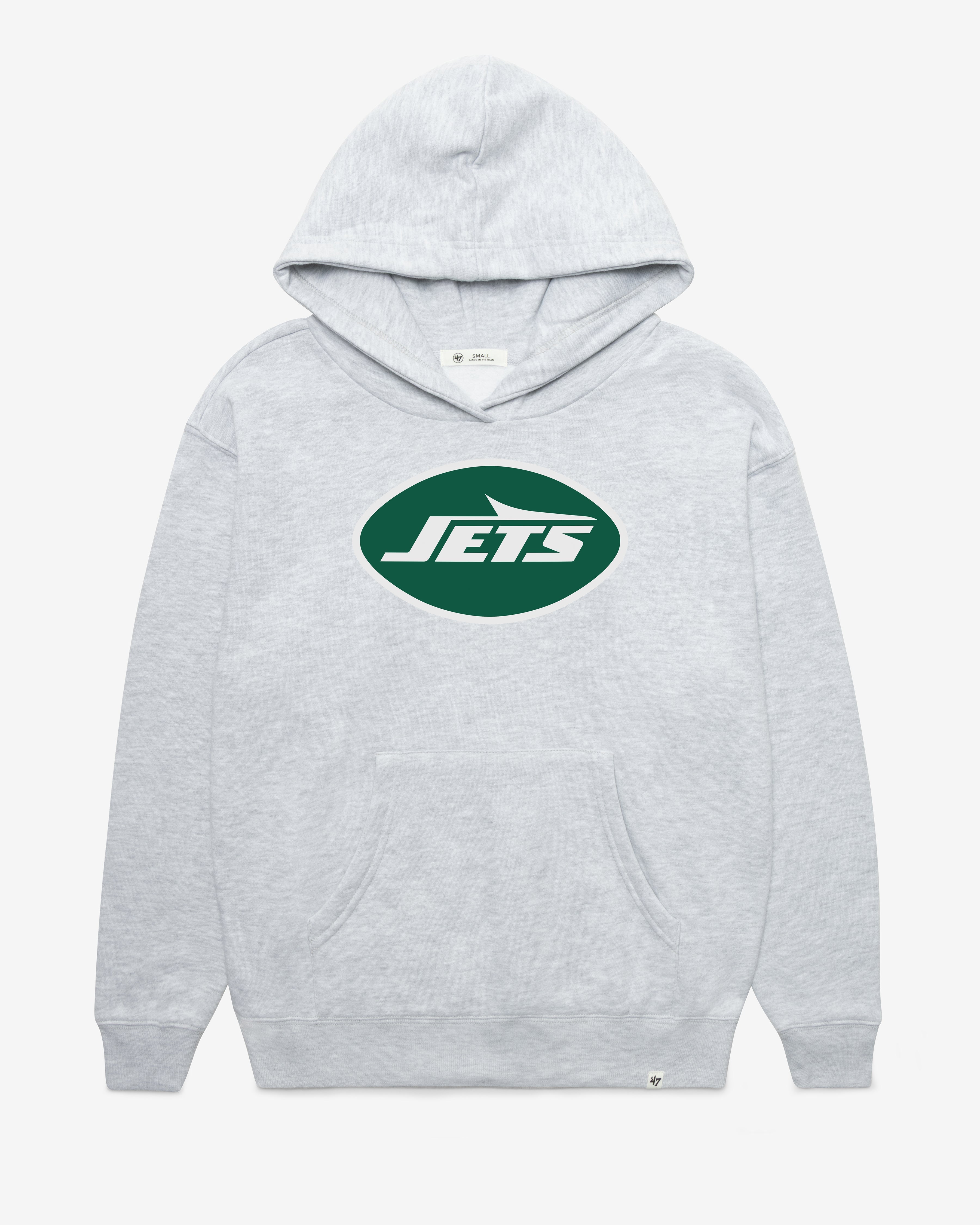 NEW YORK JETS IMPRINT '47 NAOMI HOOD WOMENS RELAY GREY