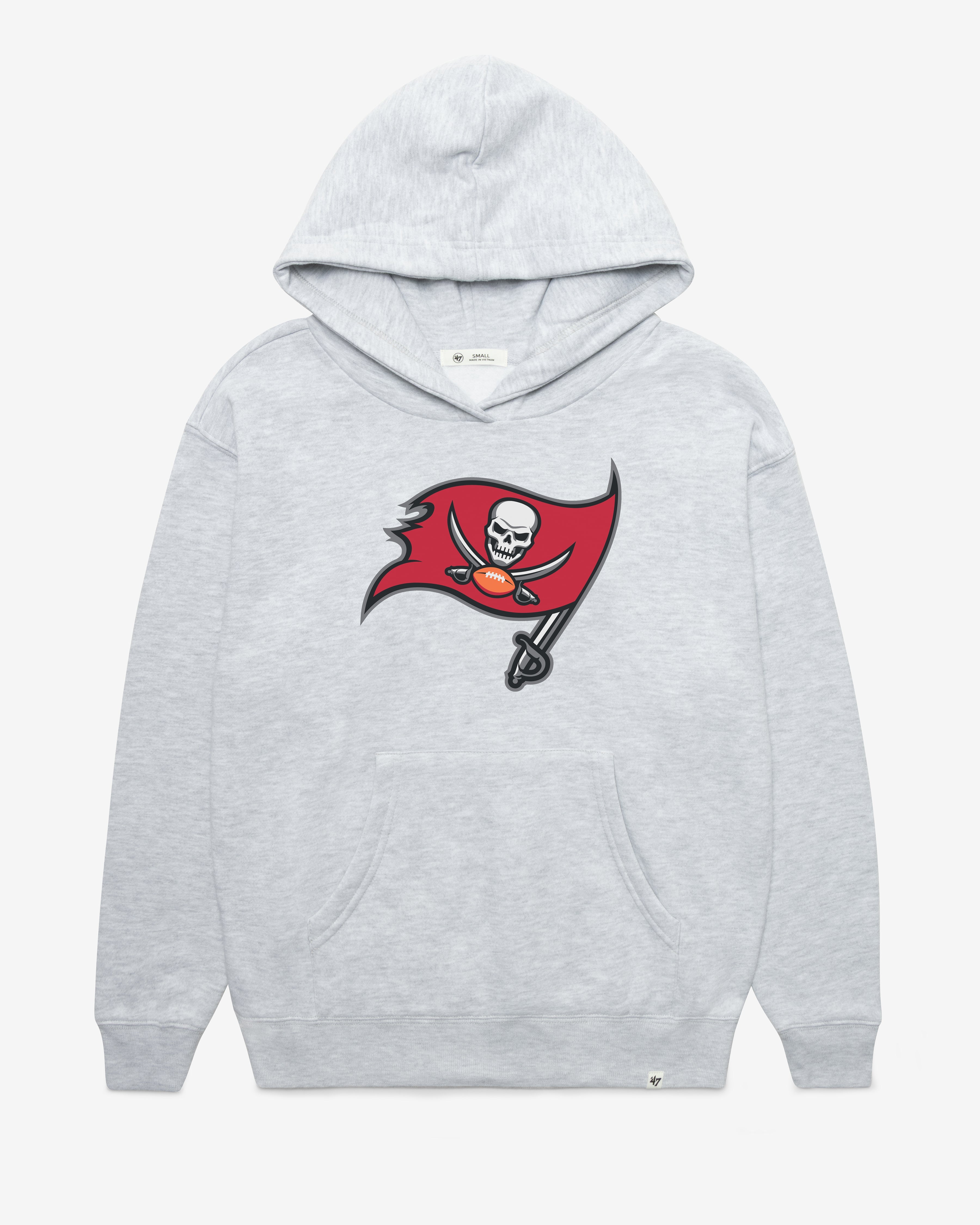 TAMPA BAY BUCCANEERS IMPRINT '47 NAOMI HOOD WOMENS RELAY GREY