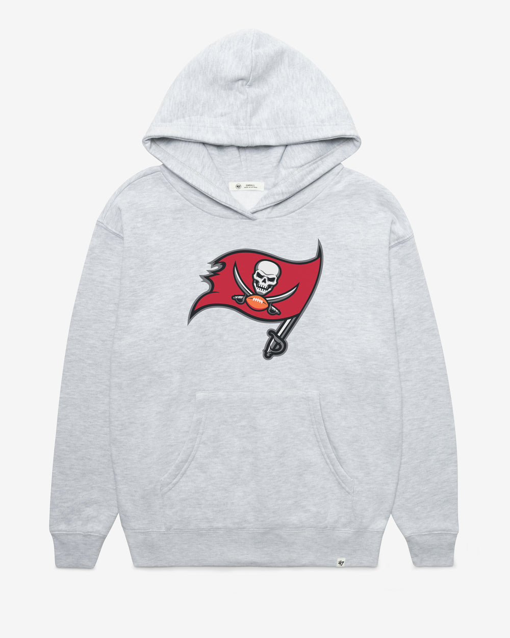 TAMPA BAY BUCCANEERS IMPRINT '47 NAOMI HOOD WOMENS RELAY GREY