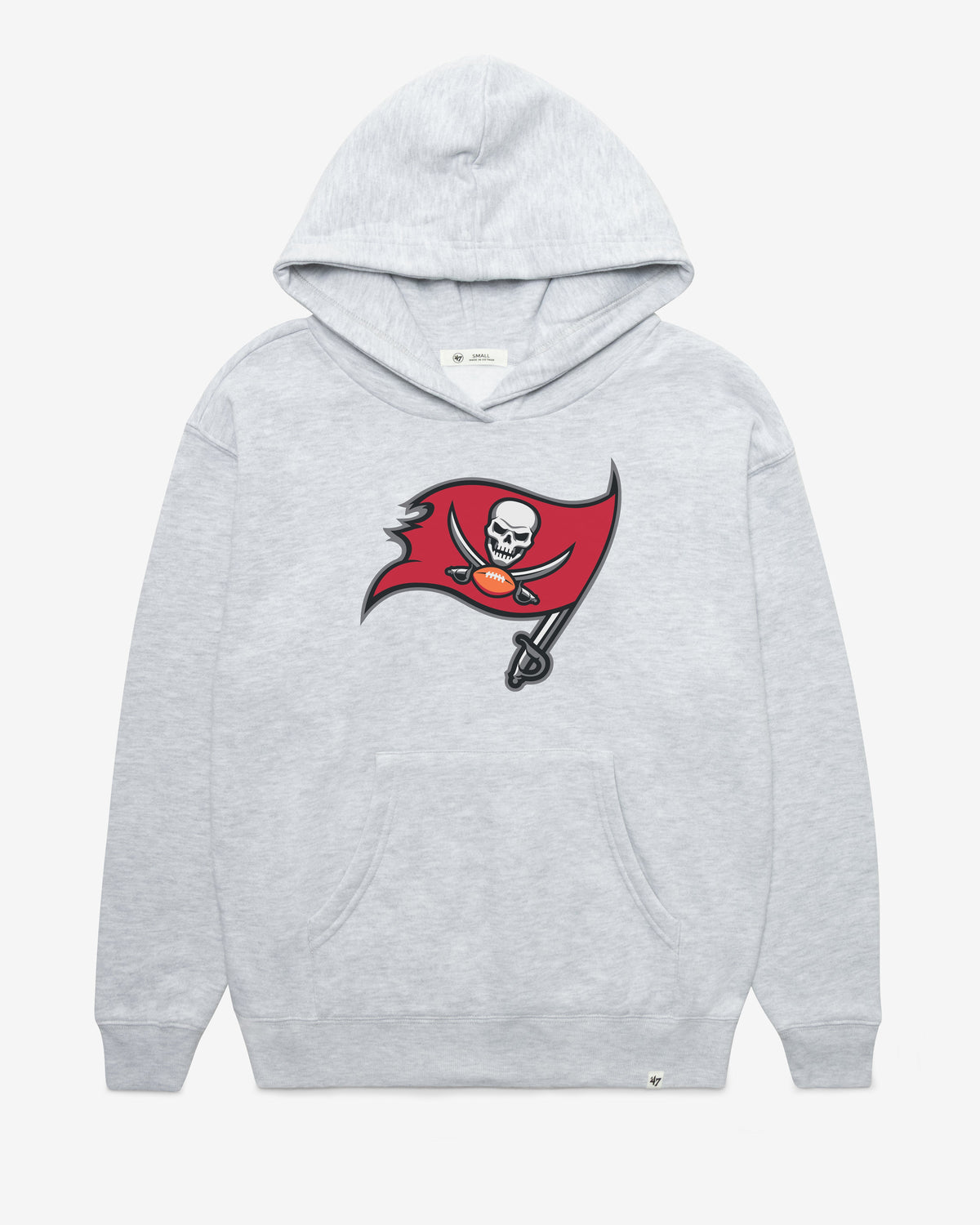 TAMPA BAY BUCCANEERS IMPRINT '47 NAOMI HOOD WOMENS RELAY GREY