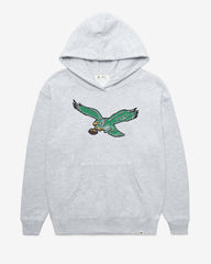 PHILADELPHIA EAGLES HISTORIC IMPRINT '47 NAOMI HOOD WOMENS RELAY GREY