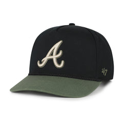 ATLANTA BRAVES KHAKI ACCENTS '47 HITCH BLACK