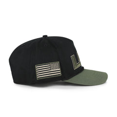 LOUISIANA STATE TIGERS LSU KHAKI ACCENTS '47 HITCH BLACK