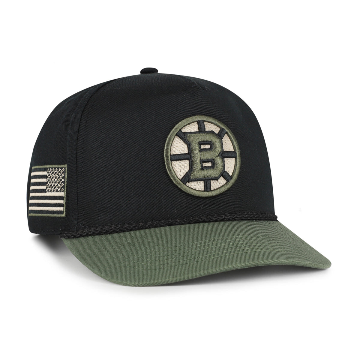 BOSTON BRUINS KHAKI ACCENTS '47 HITCH BLACK