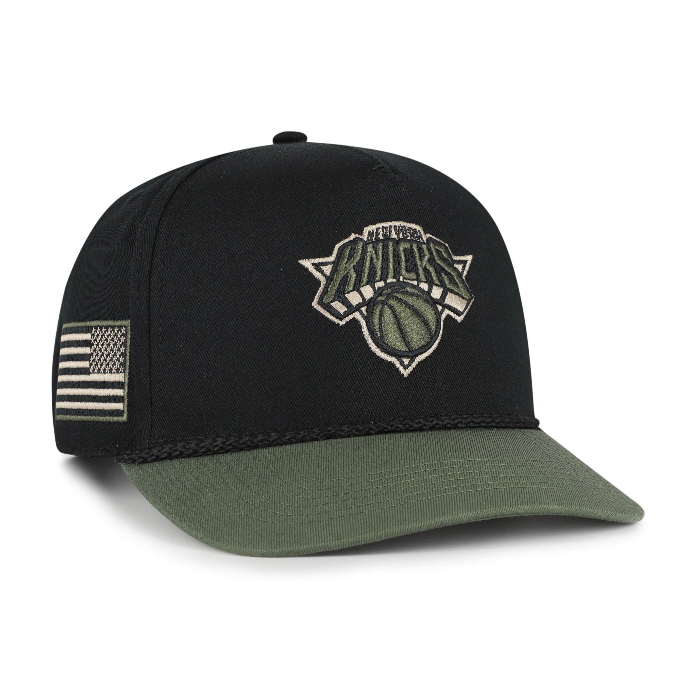 NEW YORK KNICKS KHAKI ACCENTS '47 HITCH BLACK