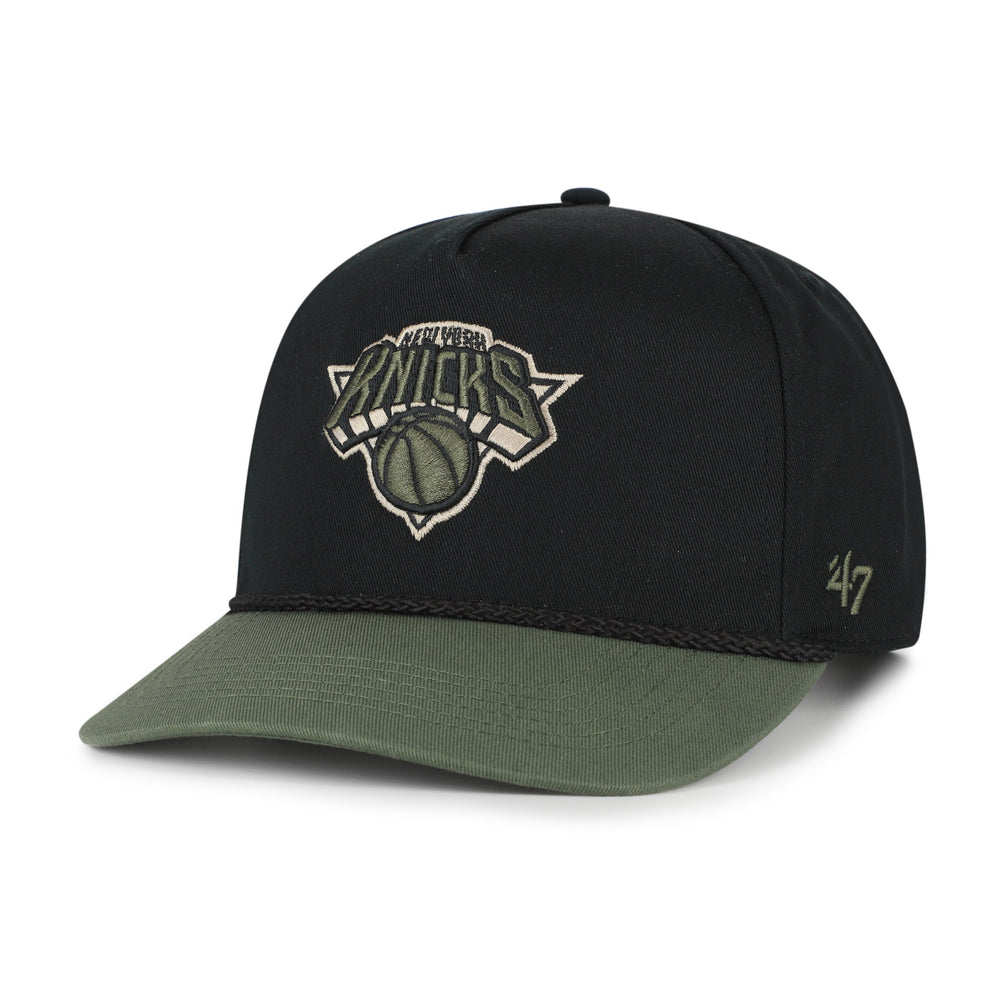 NEW YORK KNICKS KHAKI ACCENTS '47 HITCH BLACK