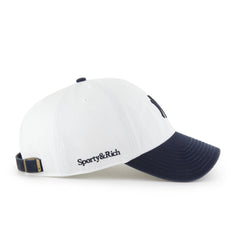 NEW YORK YANKEES SPORTY & RICH '47 CLEAN UP WHITE