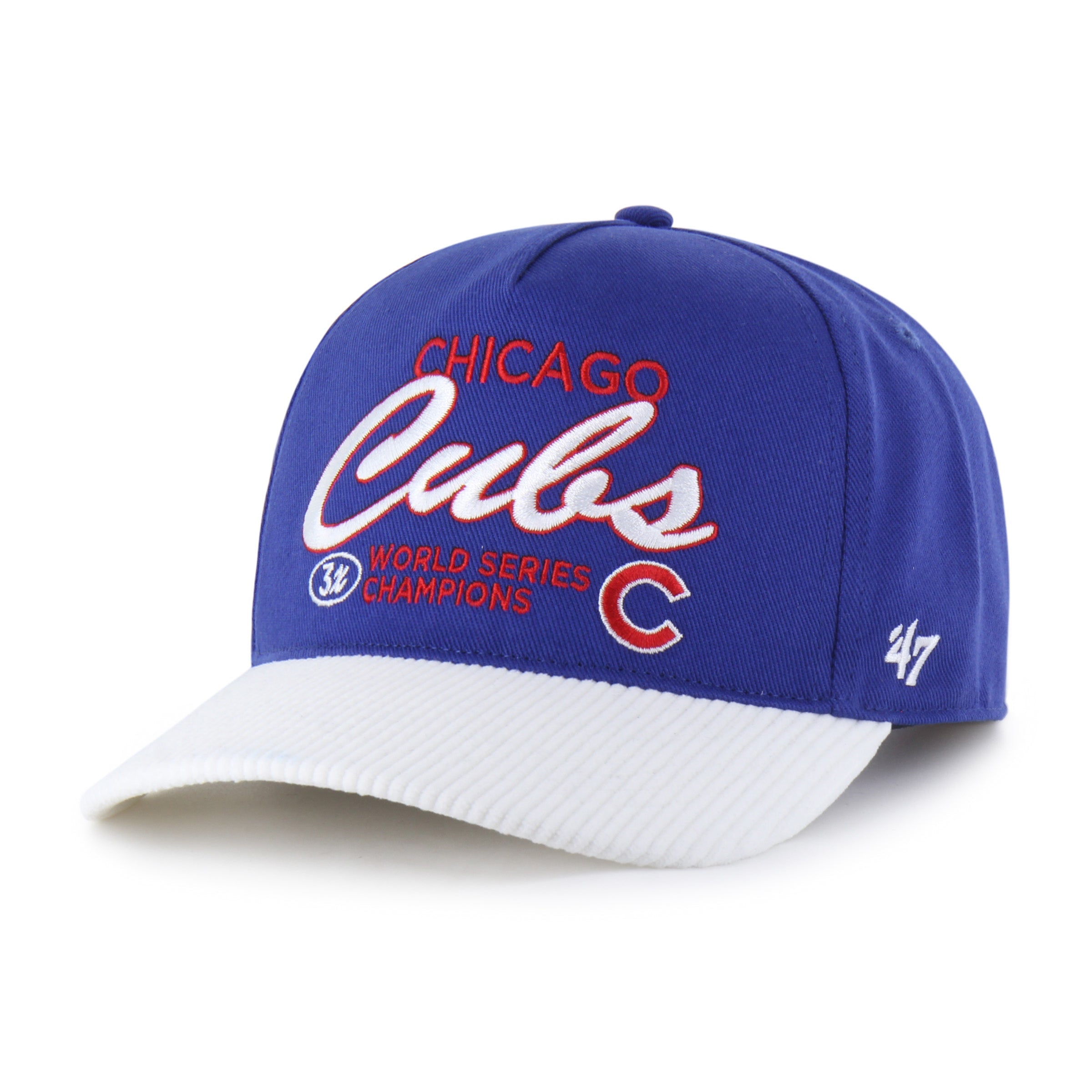 CHICAGO CUBS COOPERSTOWN WORLD SERIES MULTI TIME '47 HITCH RF RELAXED FIT ROYAL