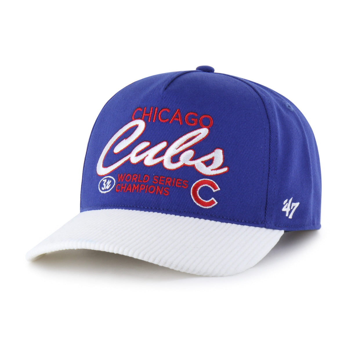 CHICAGO CUBS COOPERSTOWN WORLD SERIES MULTI TIME '47 HITCH RF RELAXED FIT ROYAL