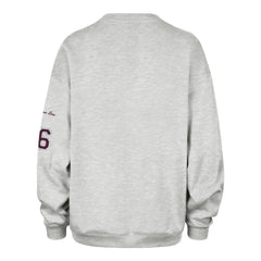 TEXAS A&M AGGIES STONEY CLOVER LANE X '47 OVERSIZED GLITTER ARCH CREW WOMENS RELAY GREY