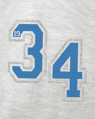 DETROIT LIONS STONEY CLOVER LANE X '47 OVERSIZED GLITTER ARCH CREW WOMENS RELAY GREY