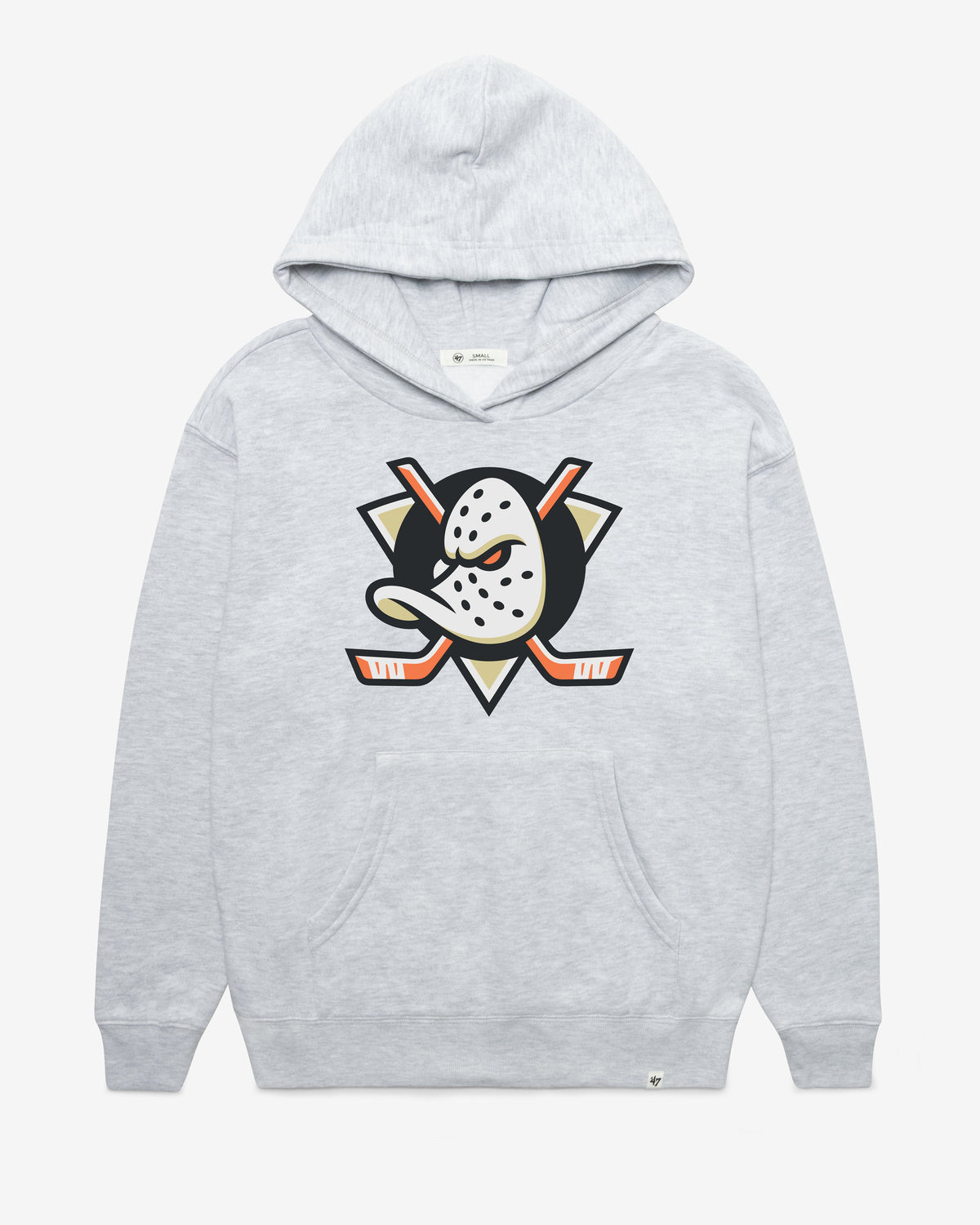 ANAHEIM DUCKS IMPRINT '47 NAOMI HOOD WOMENS RELAY GREY