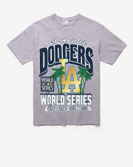 LOS ANGELES DODGERS COOPERSTOWN WORLD SERIES LOCKER VINTAGE '47 TUBULAR TEE DT ATHLETIC HEATHER
