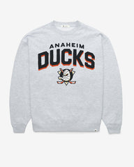 ANAHEIM DUCKS CAMPUS ARCH CLOUD '47 OVERSIZED CREW WOMENS RELAY GREY