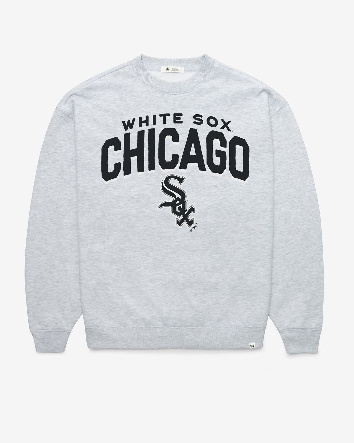 CHICAGO WHITE SOX CAMPUS ARCH CLOUD '47 OVERSIZED CREW WOMENS RELAY GREY