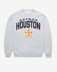 HOUSTON ASTROS CAMPUS ARCH CLOUD '47 OVERSIZED CREW WOMENS RELAY GREY